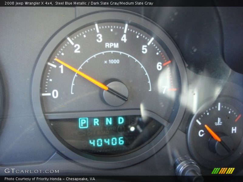 Steel Blue Metallic / Dark Slate Gray/Medium Slate Gray 2008 Jeep Wrangler X 4x4