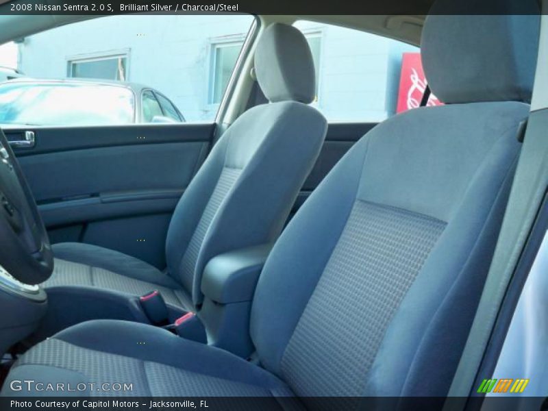 Brilliant Silver / Charcoal/Steel 2008 Nissan Sentra 2.0 S