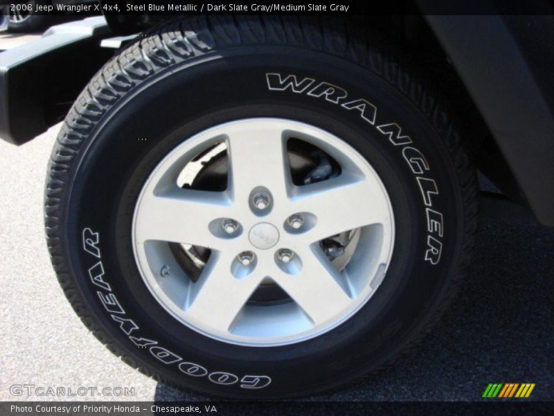 Steel Blue Metallic / Dark Slate Gray/Medium Slate Gray 2008 Jeep Wrangler X 4x4