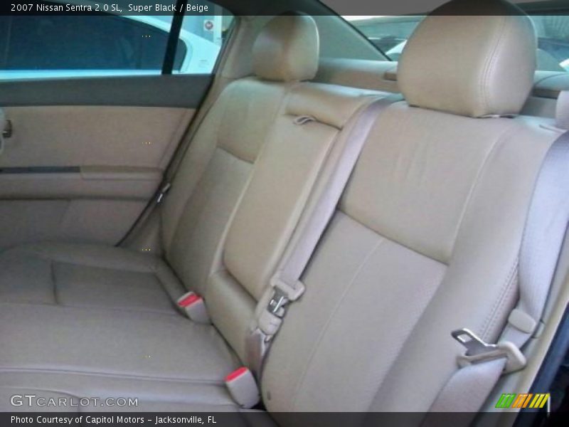 Super Black / Beige 2007 Nissan Sentra 2.0 SL