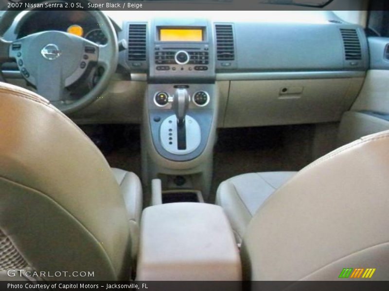 Super Black / Beige 2007 Nissan Sentra 2.0 SL