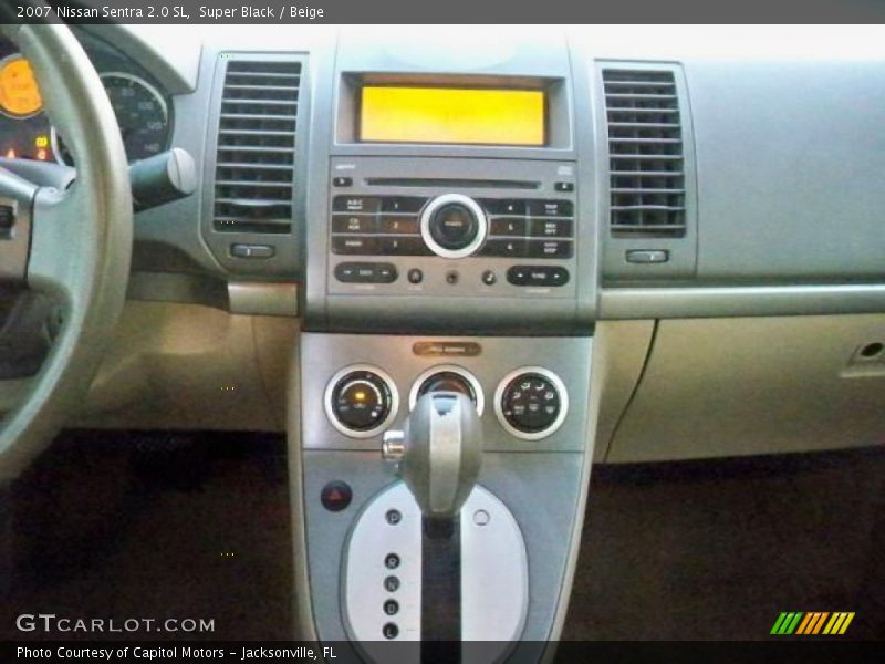 Super Black / Beige 2007 Nissan Sentra 2.0 SL
