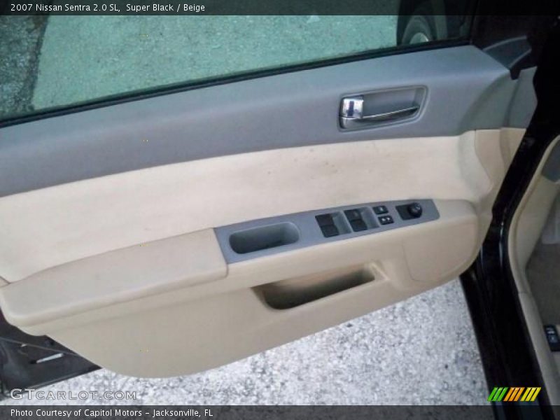 Super Black / Beige 2007 Nissan Sentra 2.0 SL