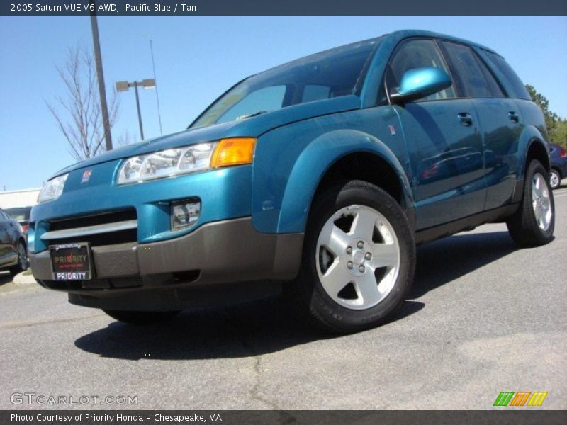 Pacific Blue / Tan 2005 Saturn VUE V6 AWD