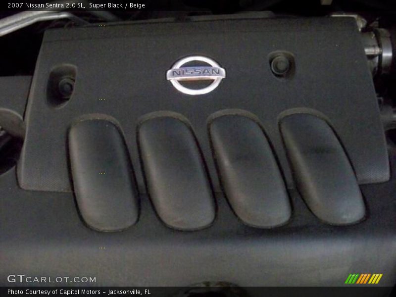 Super Black / Beige 2007 Nissan Sentra 2.0 SL