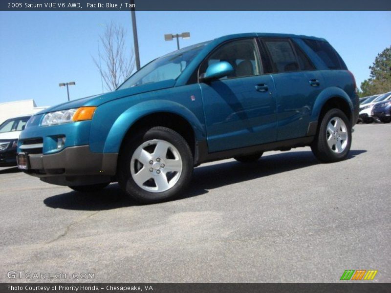 Pacific Blue / Tan 2005 Saturn VUE V6 AWD