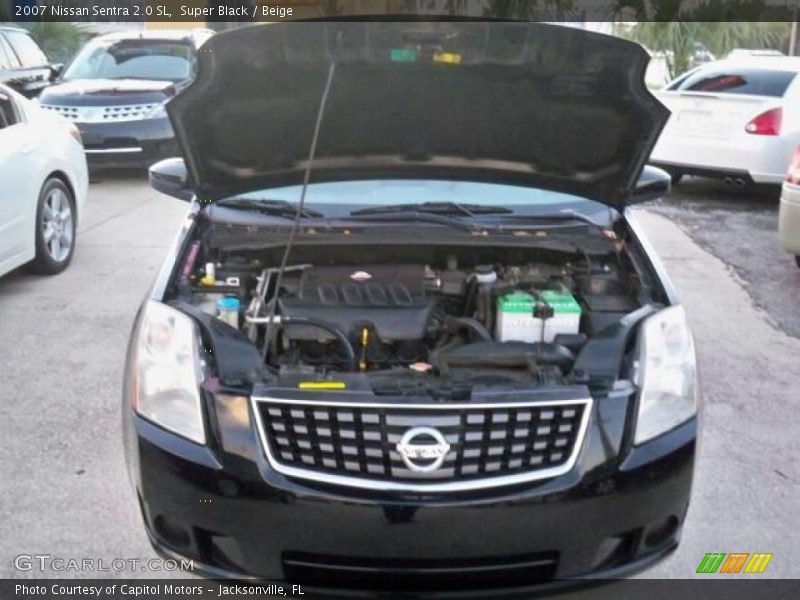 Super Black / Beige 2007 Nissan Sentra 2.0 SL