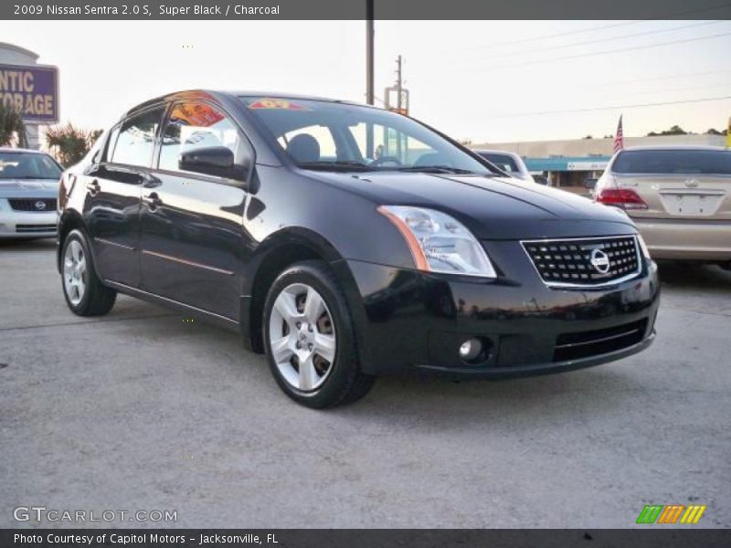 Super Black / Charcoal 2009 Nissan Sentra 2.0 S