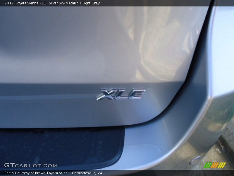 Silver Sky Metallic / Light Gray 2012 Toyota Sienna XLE