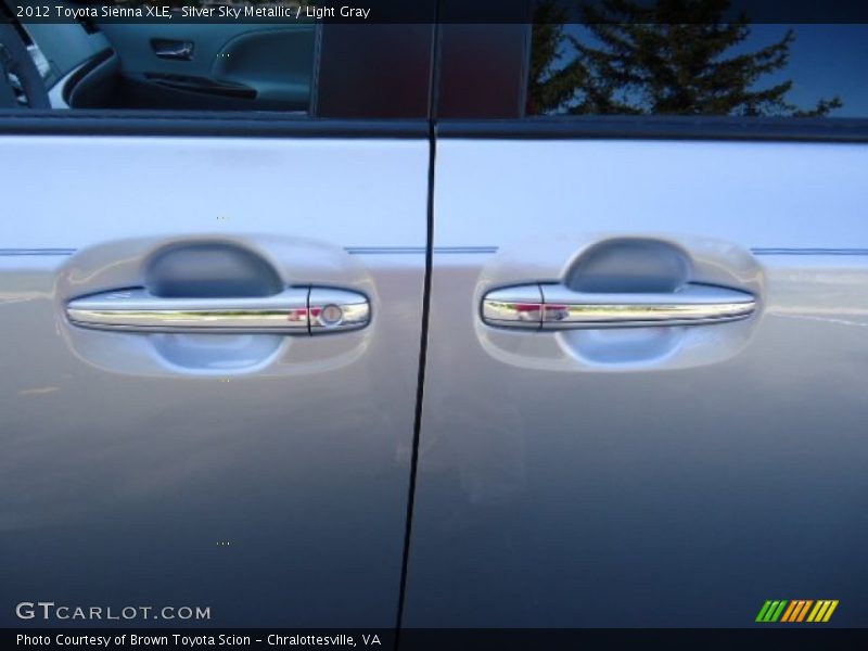 Silver Sky Metallic / Light Gray 2012 Toyota Sienna XLE