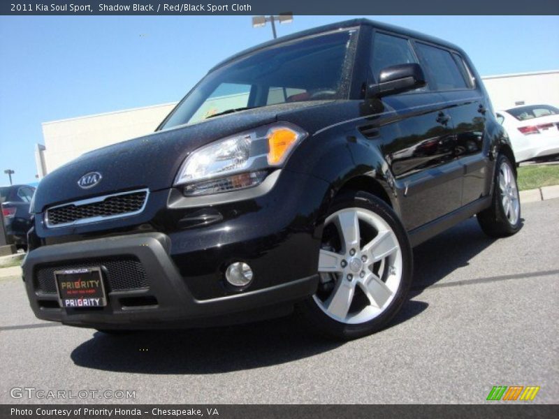 Shadow Black / Red/Black Sport Cloth 2011 Kia Soul Sport