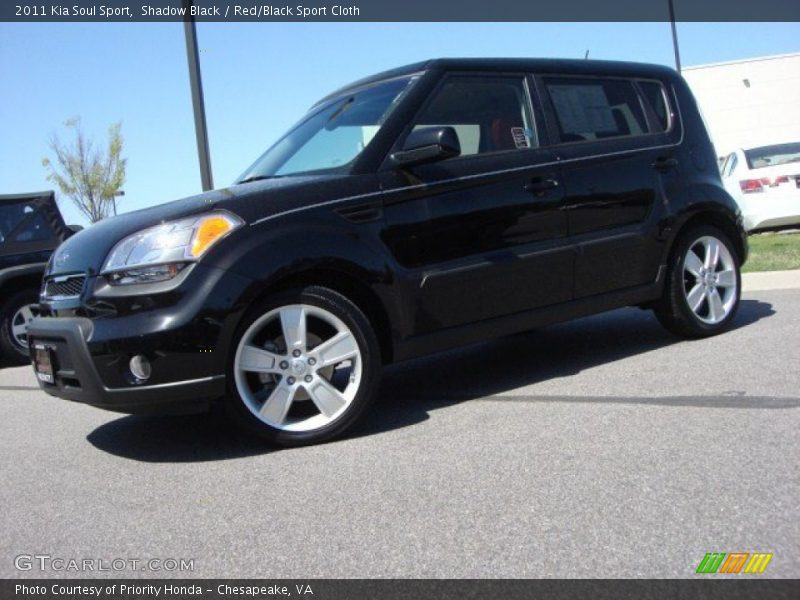 Shadow Black / Red/Black Sport Cloth 2011 Kia Soul Sport