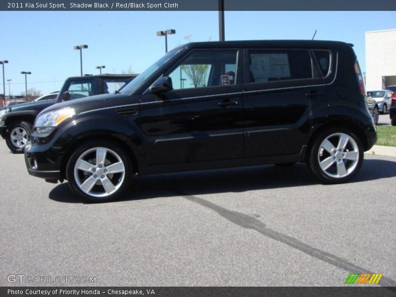 Shadow Black / Red/Black Sport Cloth 2011 Kia Soul Sport