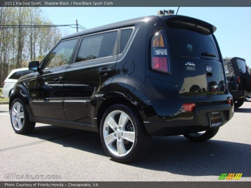 Shadow Black / Red/Black Sport Cloth 2011 Kia Soul Sport