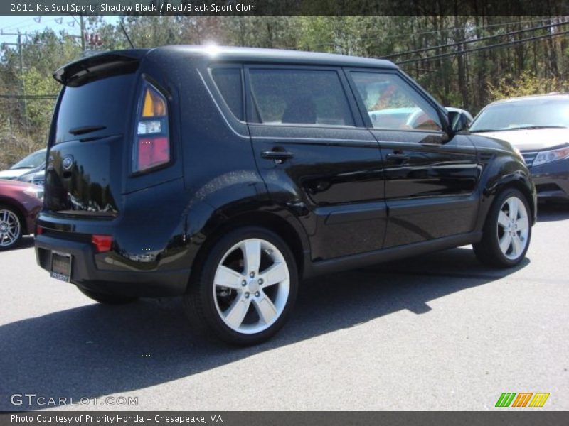 Shadow Black / Red/Black Sport Cloth 2011 Kia Soul Sport