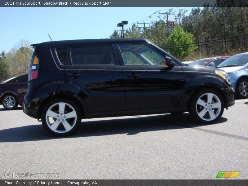 Shadow Black / Red/Black Sport Cloth 2011 Kia Soul Sport