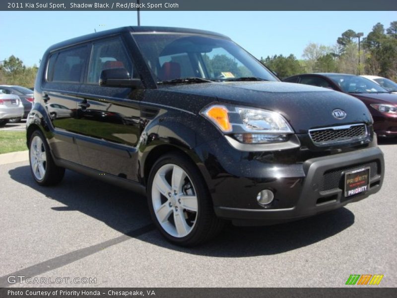 Shadow Black / Red/Black Sport Cloth 2011 Kia Soul Sport