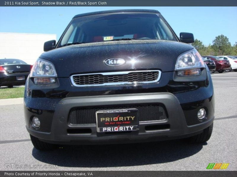 Shadow Black / Red/Black Sport Cloth 2011 Kia Soul Sport