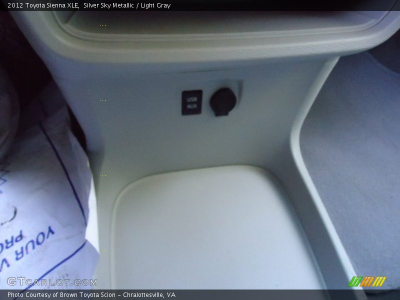 Silver Sky Metallic / Light Gray 2012 Toyota Sienna XLE