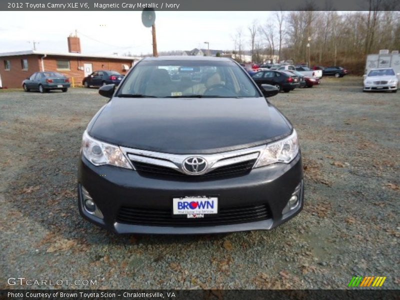 Magnetic Gray Metallic / Ivory 2012 Toyota Camry XLE V6