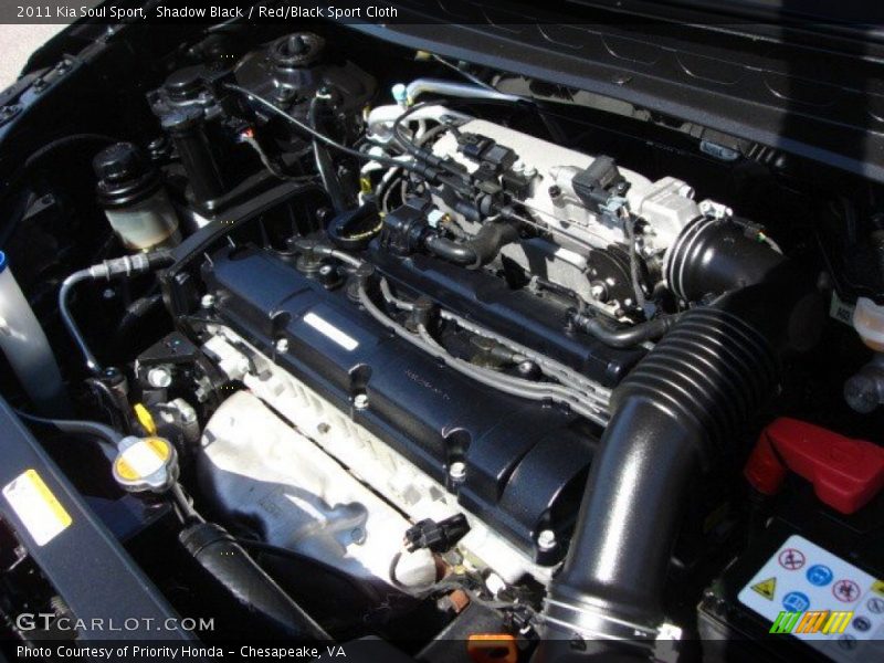  2011 Soul Sport Engine - 2.0 Liter DOHC 16-Valve CVVT 4 Cylinder