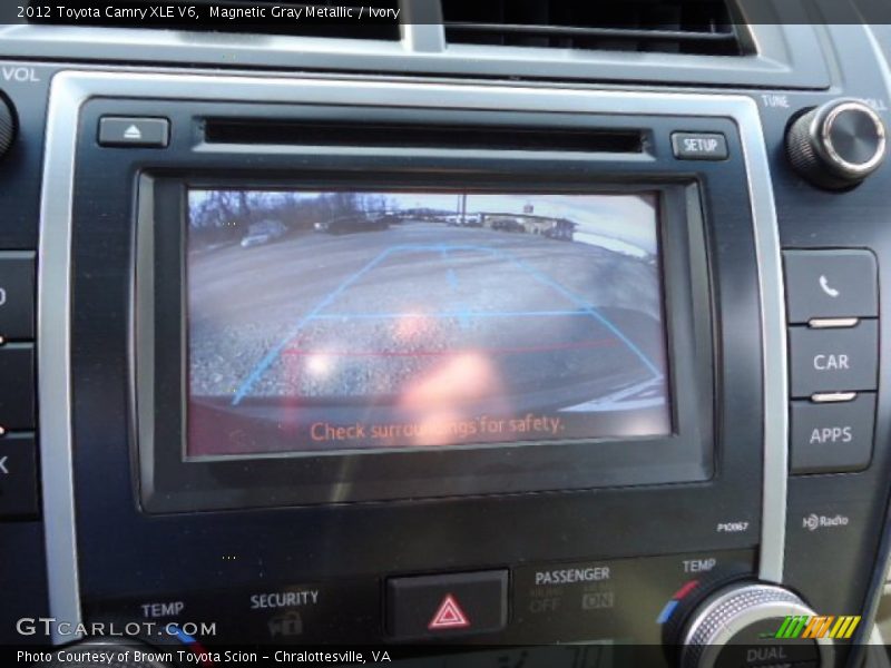 Magnetic Gray Metallic / Ivory 2012 Toyota Camry XLE V6