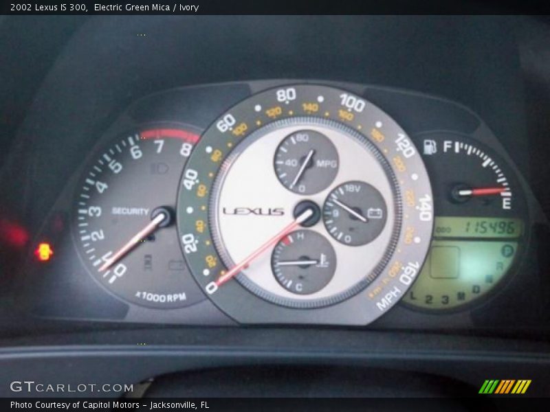 Electric Green Mica / Ivory 2002 Lexus IS 300