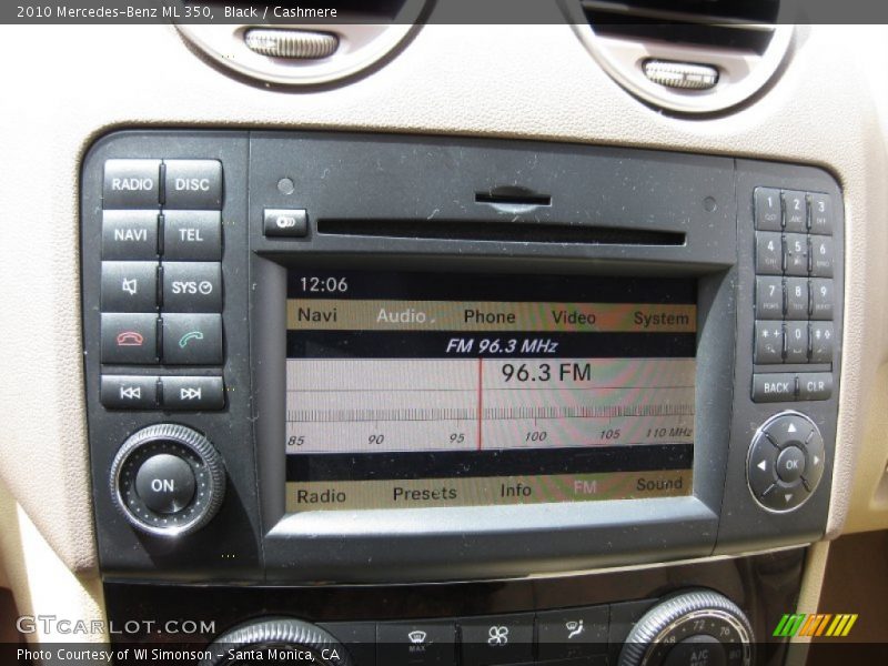 Black / Cashmere 2010 Mercedes-Benz ML 350