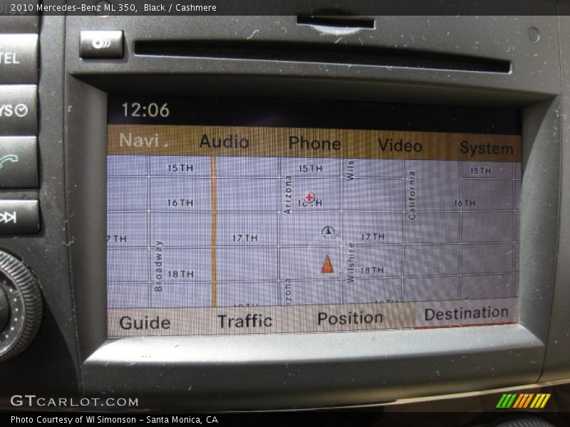 Black / Cashmere 2010 Mercedes-Benz ML 350