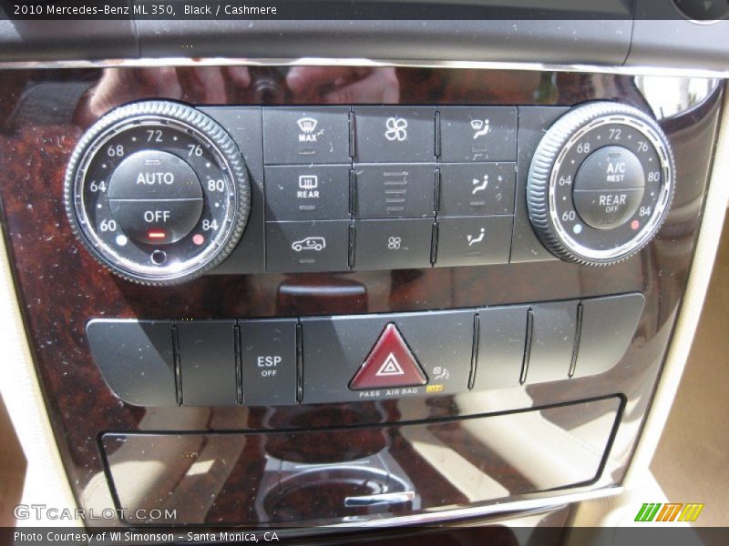 Black / Cashmere 2010 Mercedes-Benz ML 350