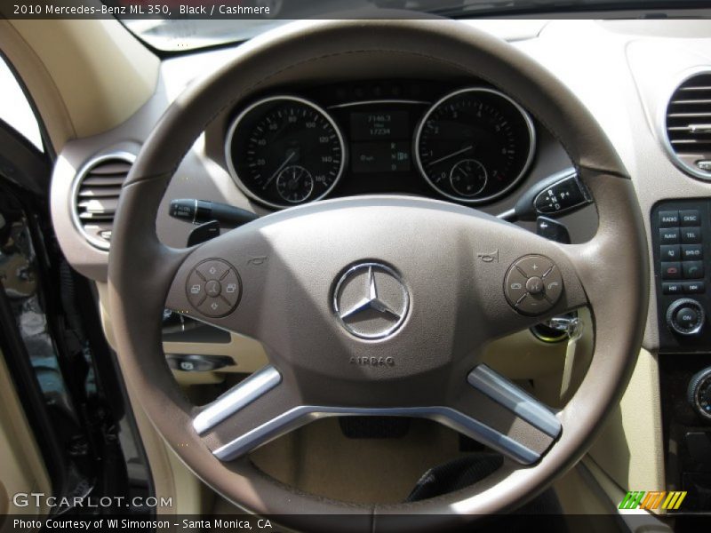 Black / Cashmere 2010 Mercedes-Benz ML 350