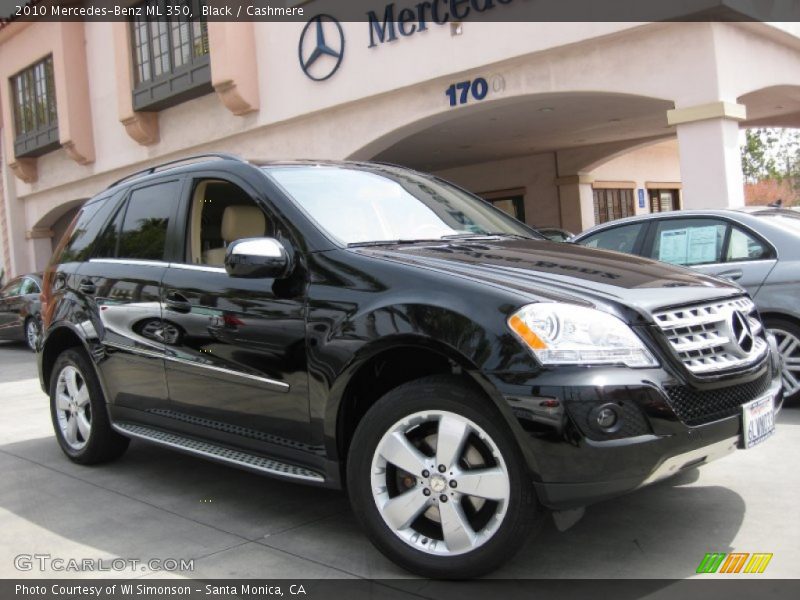 Black / Cashmere 2010 Mercedes-Benz ML 350