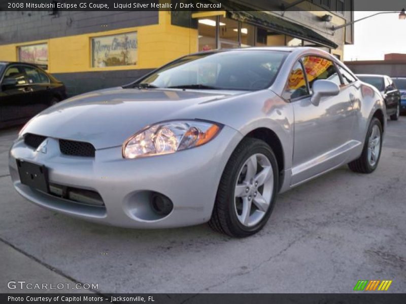 Liquid Silver Metallic / Dark Charcoal 2008 Mitsubishi Eclipse GS Coupe