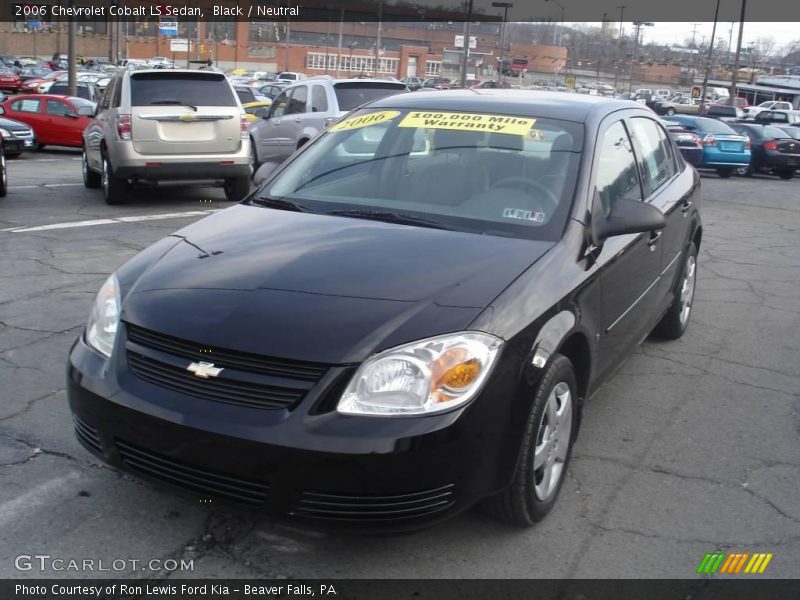Black / Neutral 2006 Chevrolet Cobalt LS Sedan