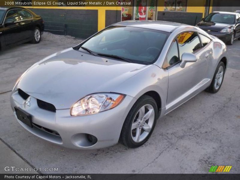 Liquid Silver Metallic / Dark Charcoal 2008 Mitsubishi Eclipse GS Coupe