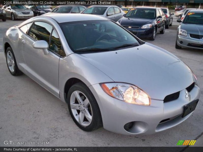 Liquid Silver Metallic / Dark Charcoal 2008 Mitsubishi Eclipse GS Coupe