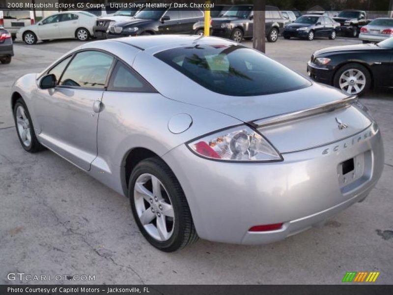 Liquid Silver Metallic / Dark Charcoal 2008 Mitsubishi Eclipse GS Coupe