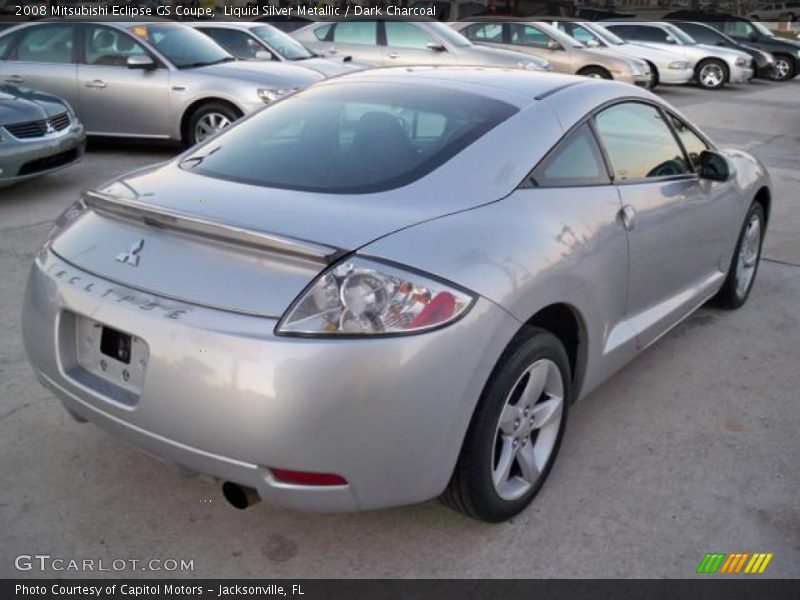 Liquid Silver Metallic / Dark Charcoal 2008 Mitsubishi Eclipse GS Coupe