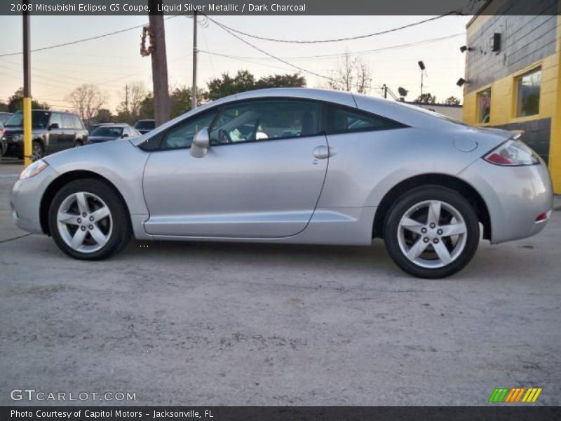 Liquid Silver Metallic / Dark Charcoal 2008 Mitsubishi Eclipse GS Coupe