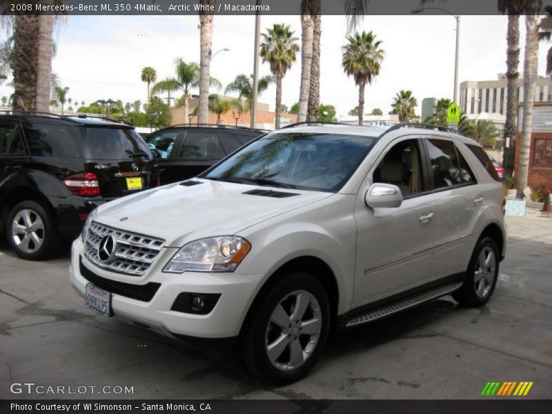Arctic White / Macadamia 2008 Mercedes-Benz ML 350 4Matic