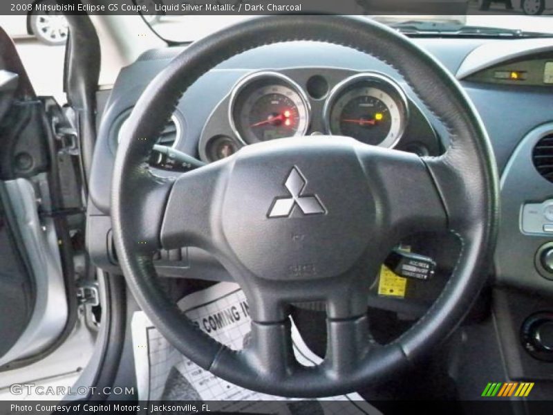 Liquid Silver Metallic / Dark Charcoal 2008 Mitsubishi Eclipse GS Coupe