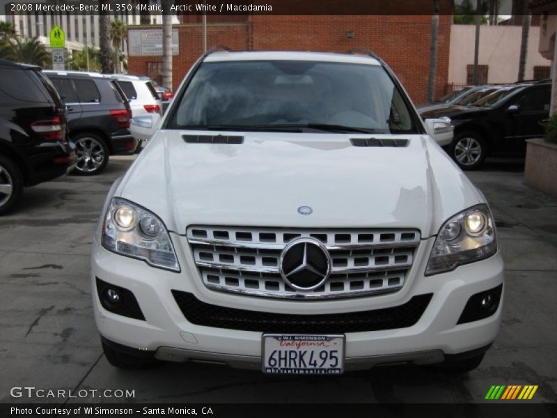 Arctic White / Macadamia 2008 Mercedes-Benz ML 350 4Matic