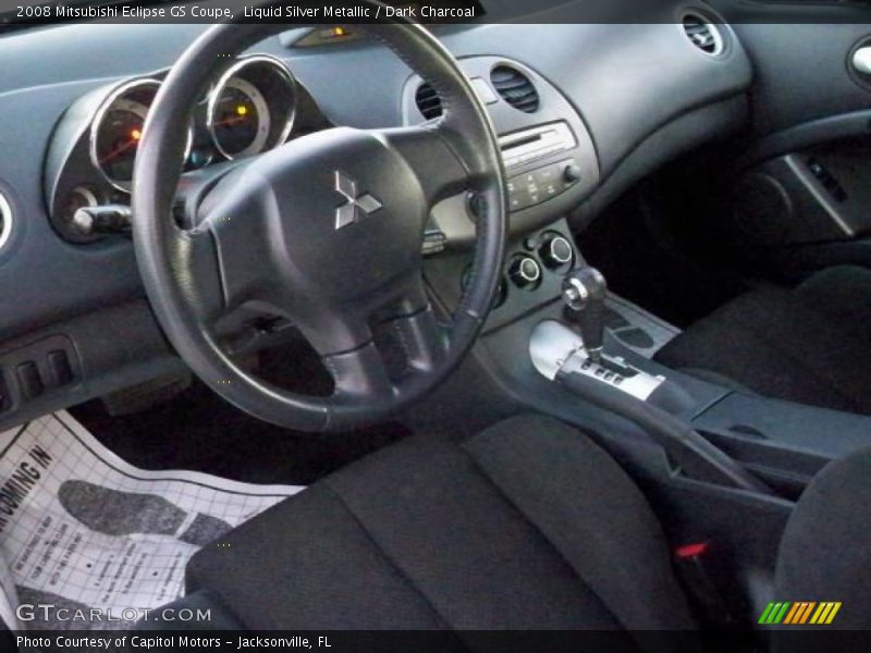 Liquid Silver Metallic / Dark Charcoal 2008 Mitsubishi Eclipse GS Coupe