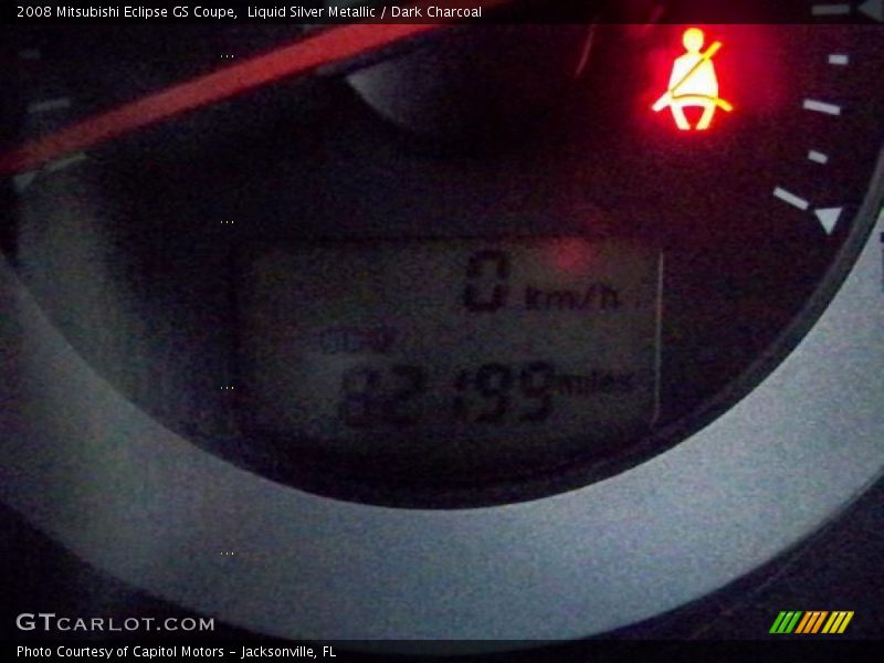 Liquid Silver Metallic / Dark Charcoal 2008 Mitsubishi Eclipse GS Coupe