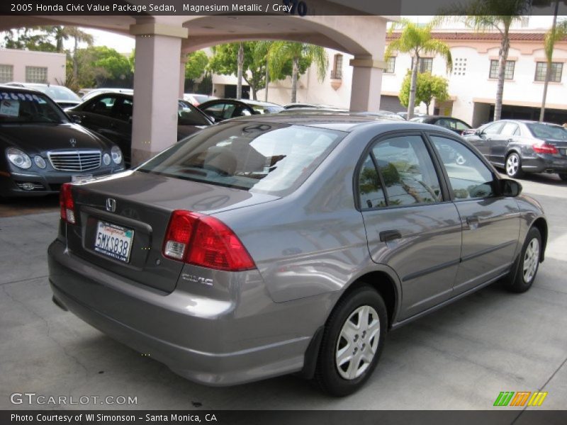 Magnesium Metallic / Gray 2005 Honda Civic Value Package Sedan