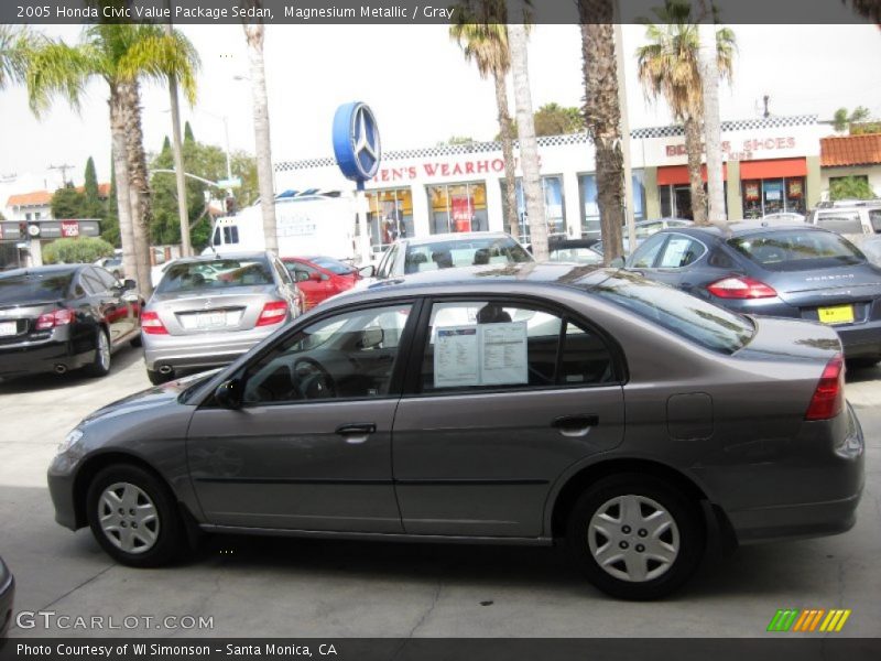 Magnesium Metallic / Gray 2005 Honda Civic Value Package Sedan