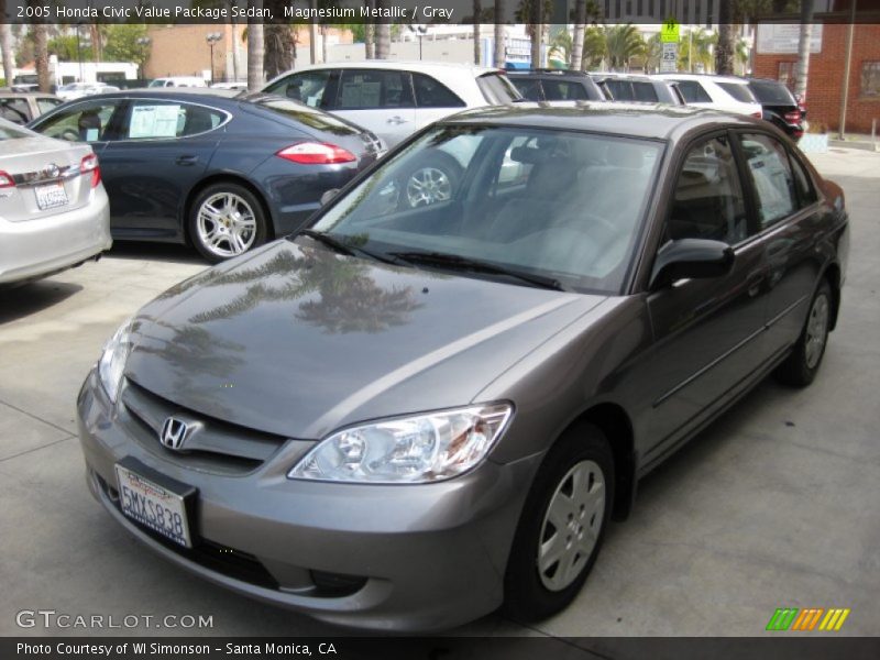 Magnesium Metallic / Gray 2005 Honda Civic Value Package Sedan