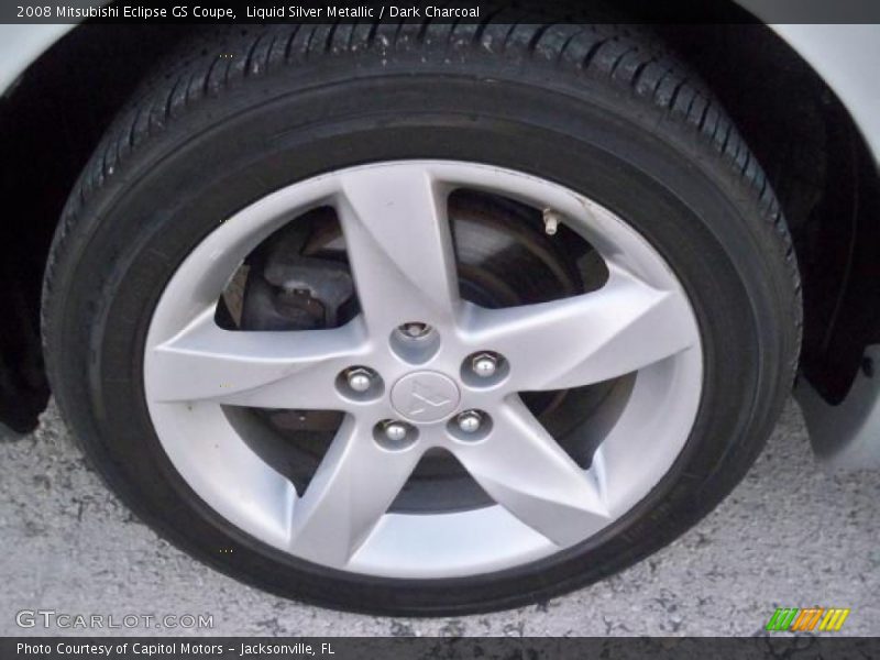 Liquid Silver Metallic / Dark Charcoal 2008 Mitsubishi Eclipse GS Coupe