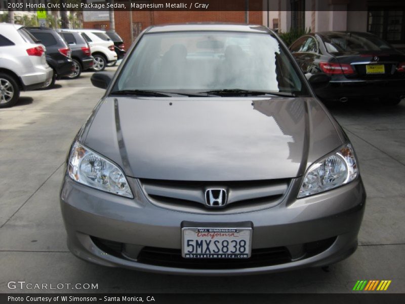 Magnesium Metallic / Gray 2005 Honda Civic Value Package Sedan