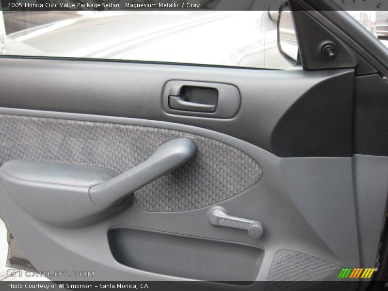 Magnesium Metallic / Gray 2005 Honda Civic Value Package Sedan
